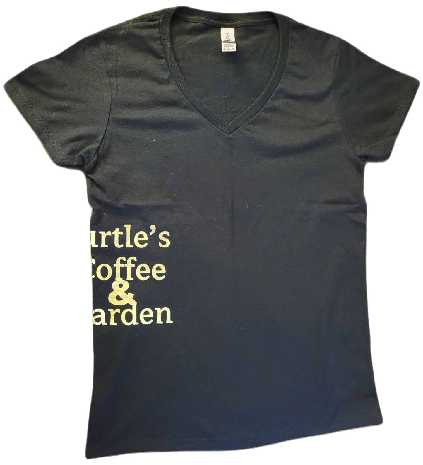 V-Neck Turtle's Coffee and Garden Design