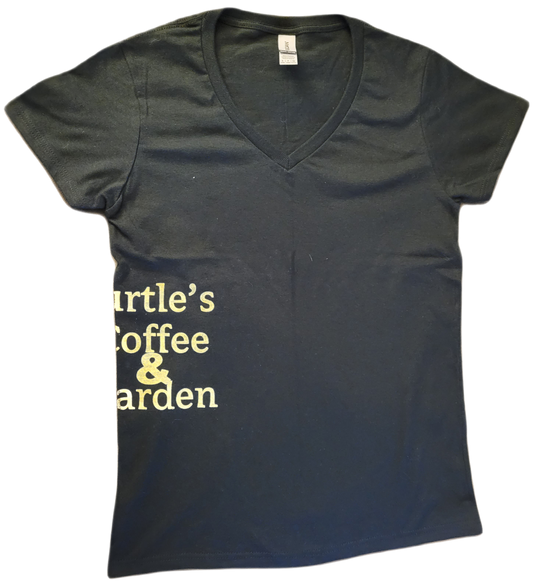 V-Neck Turtle's Coffee and Garden Design