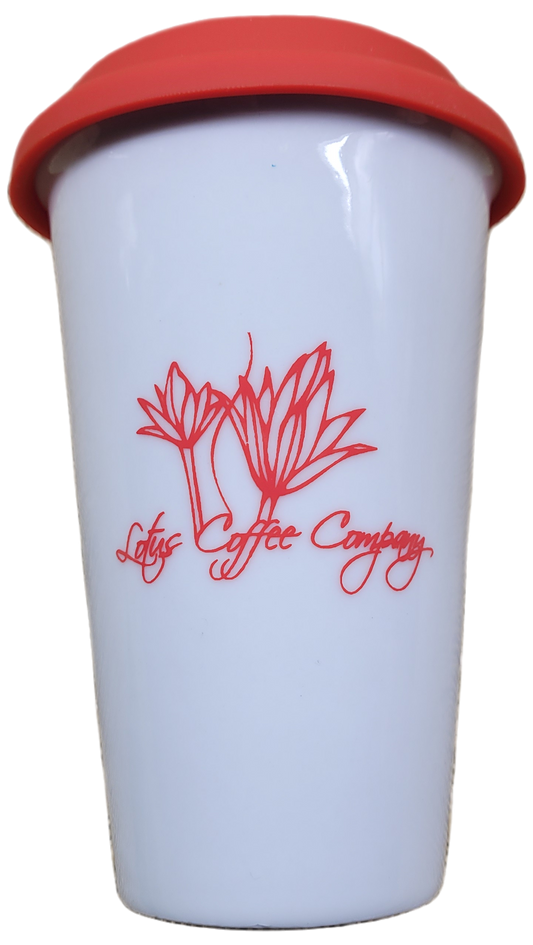 Lotus Coffee Company Double Wall Porcelain Tumbler