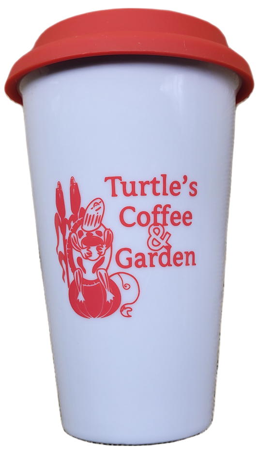 Turtle's Coffee & Garden Double Wall Porcelain Tumbler